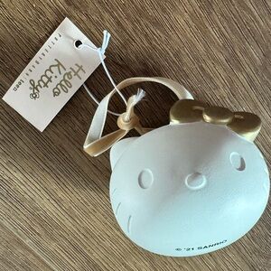 POTTERY BARN (SANRIO)-NWT White Ceramic Hello Kitty Ornament